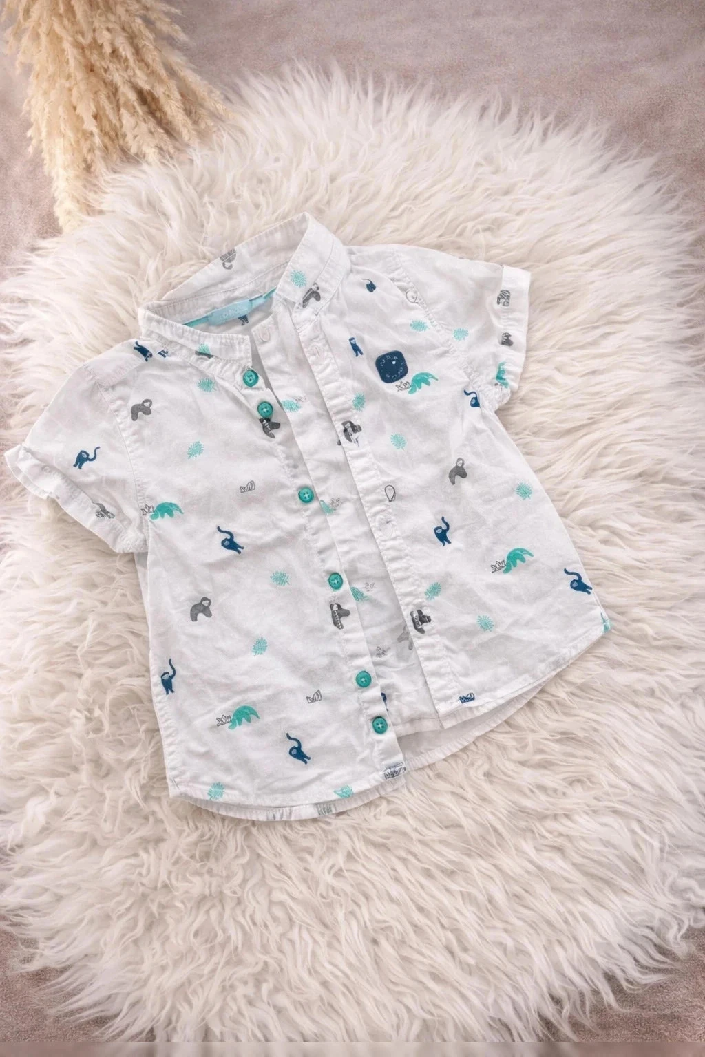 Chemise bébé garçon à motifs – Obaïbi – Taille 12 mois